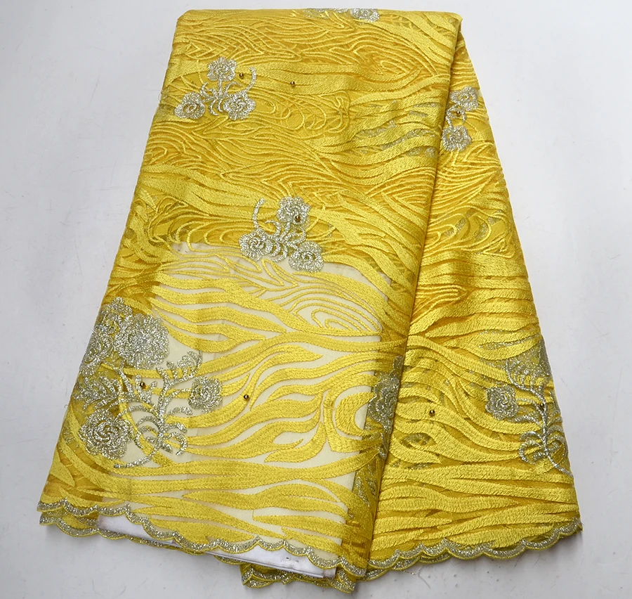 

Ourwin Nigerian Lace Fabric 2018 High Quality Lace for Party Weeding Dress Mesh Embroidered Tulle French African Lace Fabric