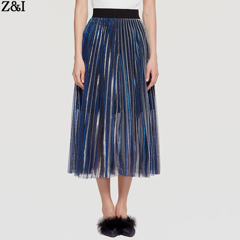 1641 повседневная юбка из прозрачной ткани женские с высокой талией трапециевидная Пышная юбка женская Тюлевая юбка средней длины плюс размер для взрослых женщин лето фиолетовый