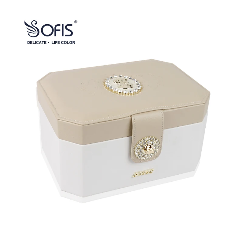 

SOFIS Large double deck jewel case jewelry box Graduation gift