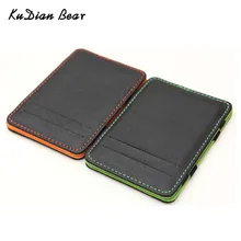 KUDIAN BEAR мужской минималистичный кошелек, Rfid Тонкий органайзер для карт, кошелек Magic carteras Minimalista BID222 PM49