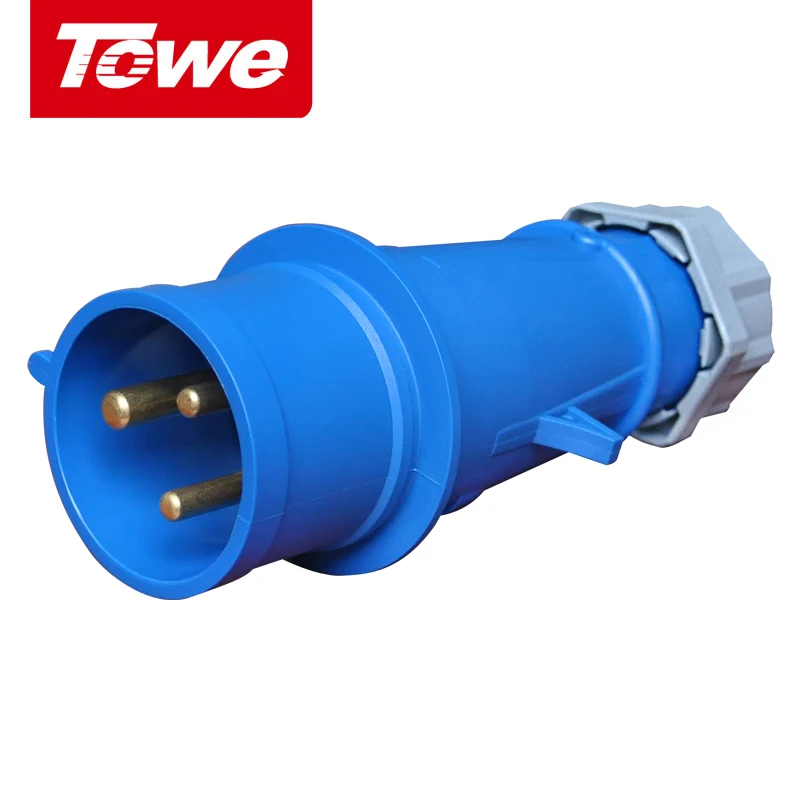 

Towe Industrial Connector IPS-P332 32A 3 Pins 2P+E Male IP44