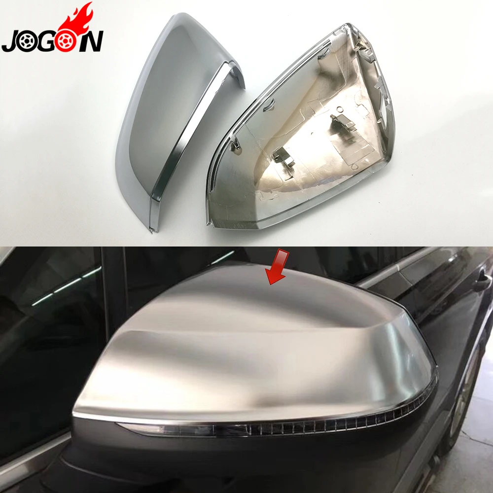 Matte Silver For Audi Q7 SQ7 4M 2016 19 Q5 FY 2018 2019 Car Side Wing Back Rearview Mirror Cover