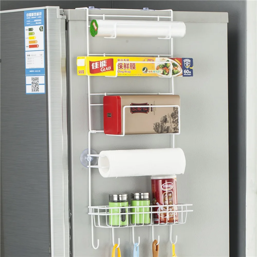 OUNONA Refrigerator Rack Side Shelf Sidewall Hanging Holder Fridge