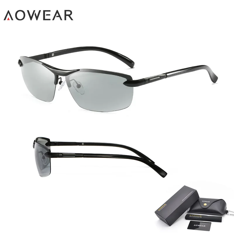 Солнцезащитные очки AOWEAR HD хамелеоны Мужские поляризационные фотохромные для