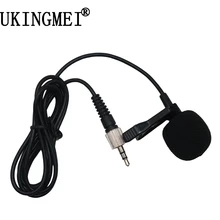 Profissional De Lapela Lapela Laço Clipe Microfone Condensador Cardióide Para Sennheiser Sem Fio Transmissor portátil 3.5mm Com Chave