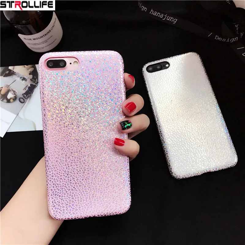 STROLLIFE Luxury Snake Scales Laser Shining Phone Cases For iPhone 7 case Fashion Colorful Glitter Soft Cover Coque |