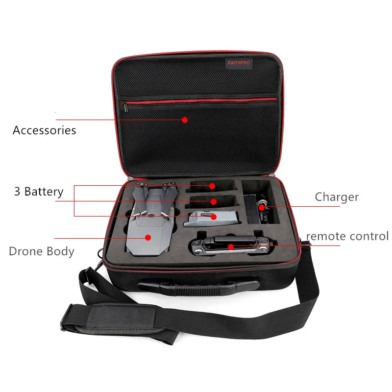 Upgrade version EVA Hard Carry Case Bag For DJI Mavic Pro Drone Accessories 1 (2)