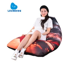 LEVMOON Погремушка Диван Кресло V-STAR Сиденья Зак Комфорт Мешок Фасоли Кровать Покрытия Без Наполнителя Хлопка Крытый Погремушка Кресло