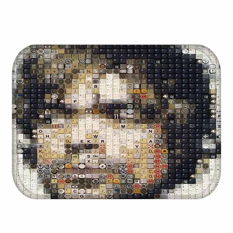 

Cartoon Boho Rug Portrait Pattern Bathroom Carpets Rugs Decorative Stair Home Decor Anti-slip Mat Tapete Alfombra Infantil