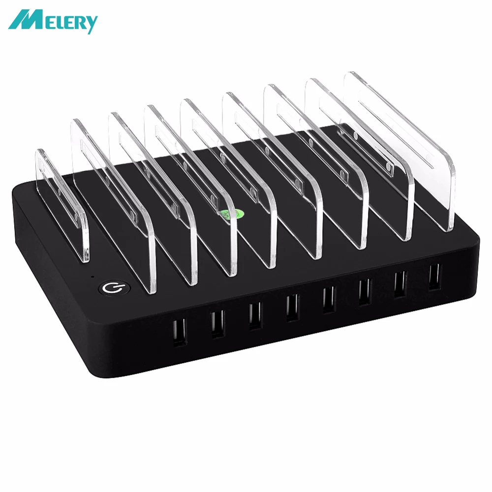 

Desktop Smart Multi USB Charger 8 Ports 96W USB Power Charging Station Dock with Stand EU US AU UK Plug for Smartphone Tablet PC