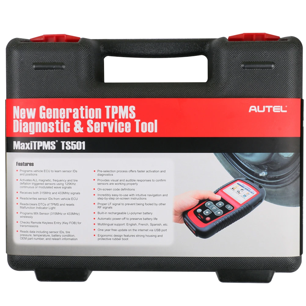 Autel MaxiTPMS TS501 с OBD2 адаптеры коннектор для прибора диагностики Услуги 433 92 МГц и 309