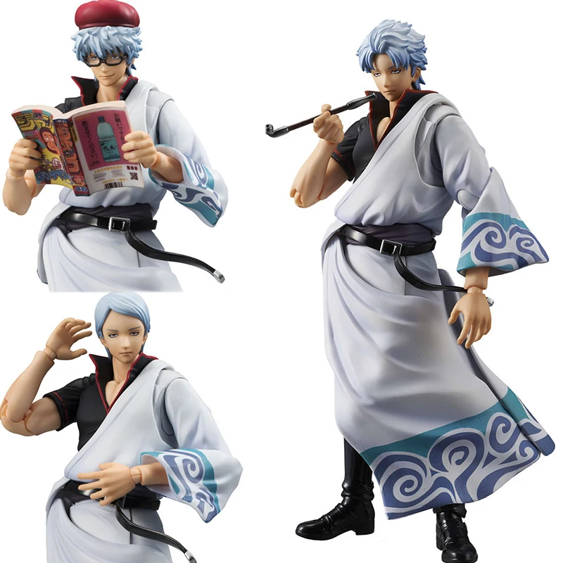 18 см фигурка гинтама Sakata Gintoki Shimura Shinpachi Kagura Ваха переменная герои Фигурки Игрушка