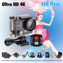 Original Eken H8 PRO Ultra HD action camera 4K /30fps 1080p/120fps wifi Ambarella A12 2.0 Go waterproof mini cam pro h8pro yi 2