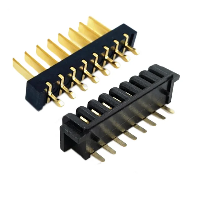 8pin laptop battery connector 2.5mm pitch 180 degree bend foot male and