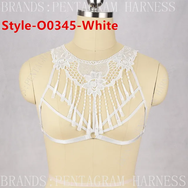 Buy Womens Sexy Lace Sheer Caged Bra Harness Goth 