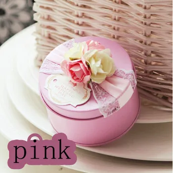 

Free shipping D7.5*H4.5(cm) fashion round tin wedding olorized tin box,50pcs/lot,AMHP1