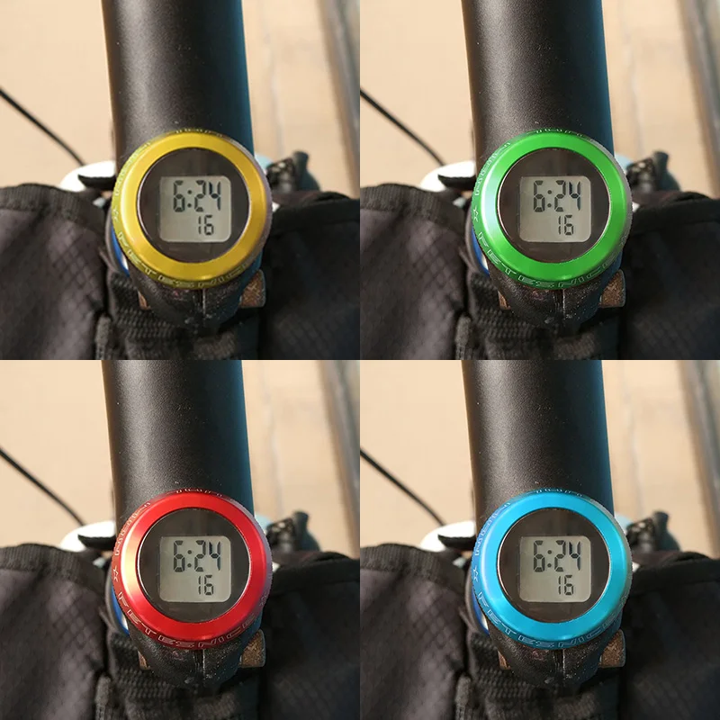 MTB Road Bike Bicycle Headset Stem Watch Computer Bike Vehicle Clock
