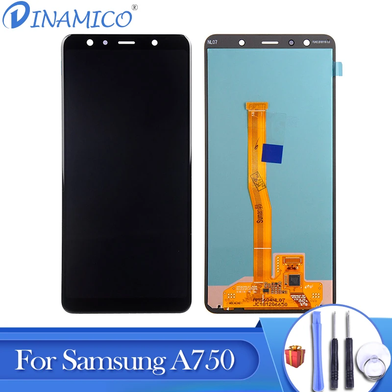

Dinamico Amoled A750 LCD For Samsung Galaxy A7 2018 Lcd Screen Touch Digitizer Assembly SM-A750F A750FN Display+Tools