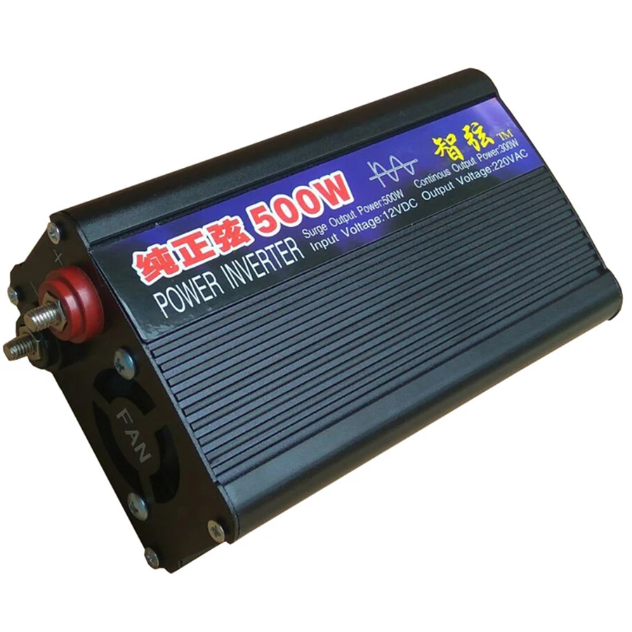 

Aoshike 1PC DC12V 24V 48V 60V to AC220V 500W Pure Sine Wave Power Inverter Auto Power Inversor Voltage Converter