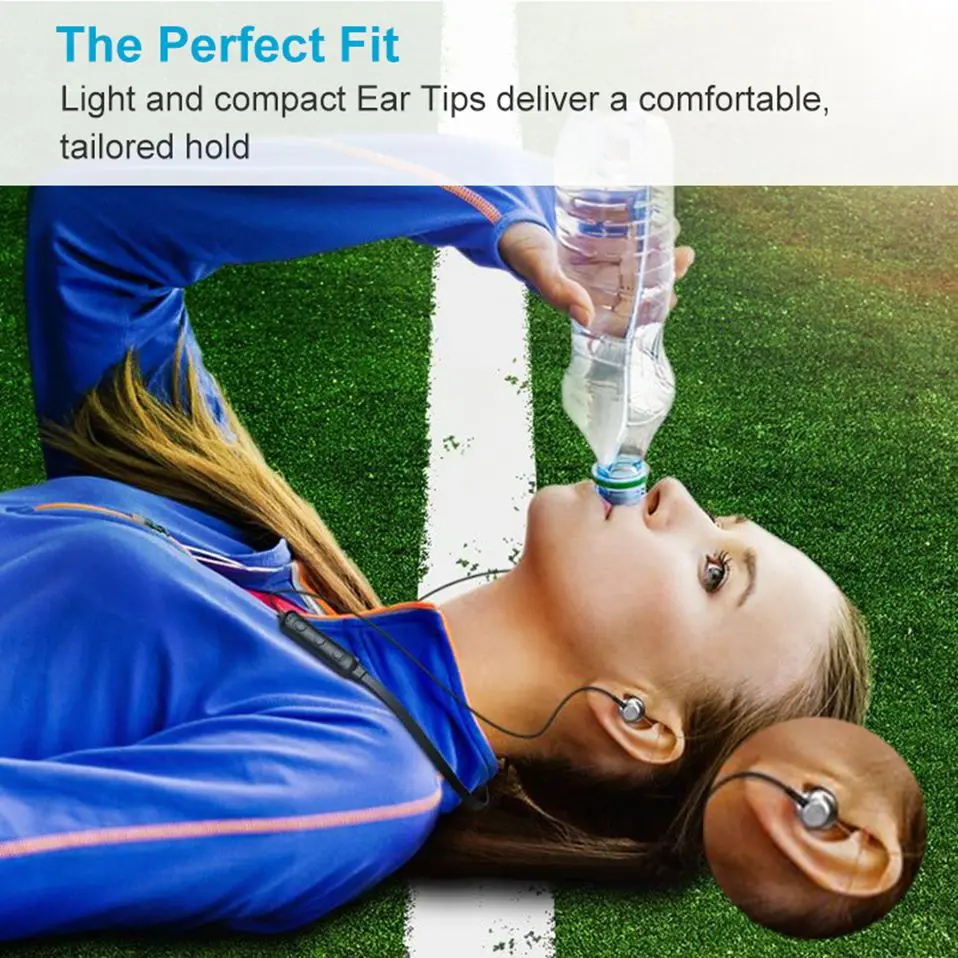 Neckband Earphone Wireless Headphones Lightweight Bluetooth 5.0 Earbuds IPX5 Water Resistant Sport Headset with Mic for Phone    (3)