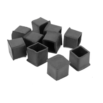 

TFBC 10 Pcs Rubber 25mm x 25mm Furniture Chair Legs Covers Protectors