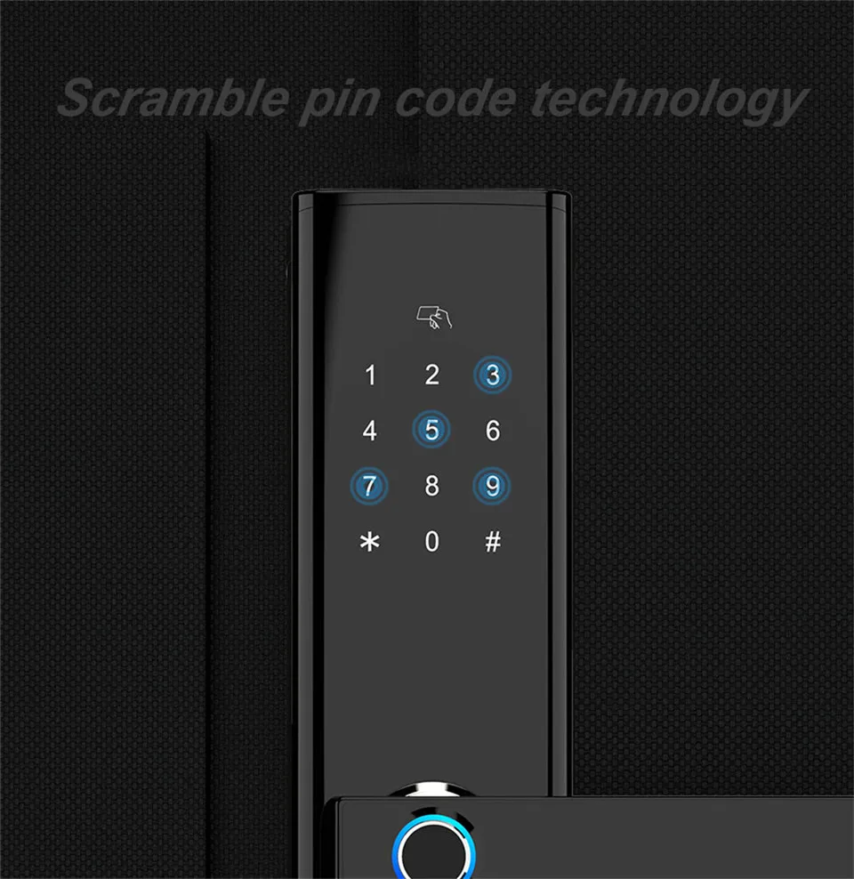 CARDORIA Biometri отпечатков пальцев умный дверной замок умный электронный замок проверка отпечатков пальцев с карта паролей приложение разблокировка