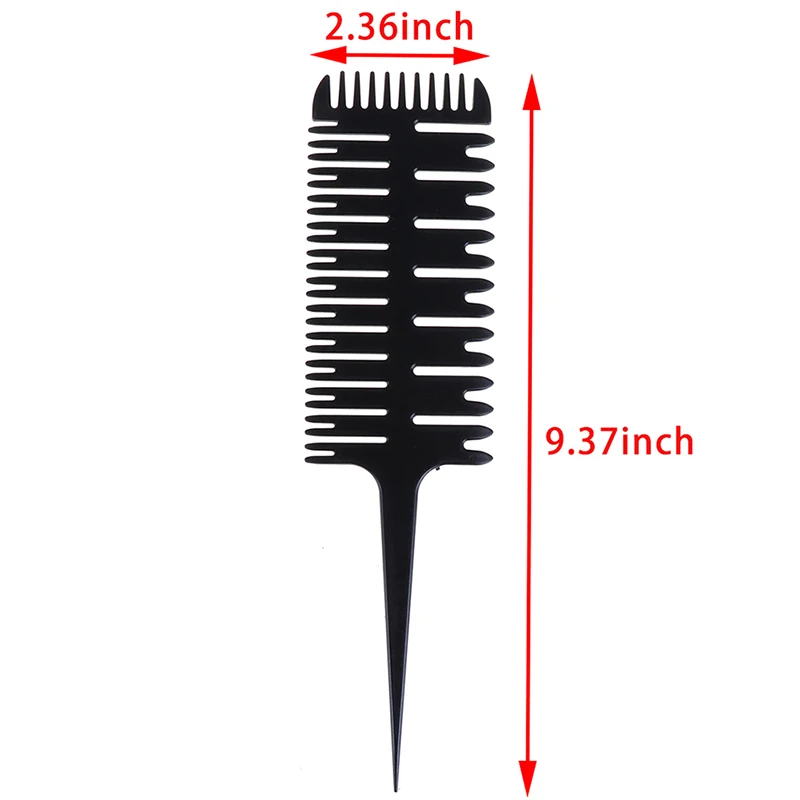 1 шт., цветная расческа для женщин с большим зубом, инструмент для окрашивания волос, Парикмахерская, Парикмахерская, стильная Расческа с хвостом, в форме рыбьей кости