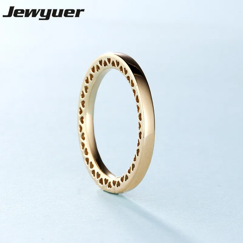 

Autumn Heart Ring 14K solid gold wedding Rings for women men love anillos fine 925 silver jewelry Memnon wholesale RIP0148