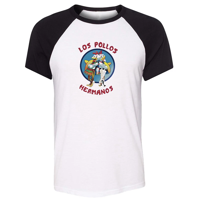 

Alice In Wonderland BREAKING BAD LOS POLLOS HERMANOS Design Mens Guys Printing T Shirt Graphic Tee Short Sleeve Cotton Tshirts