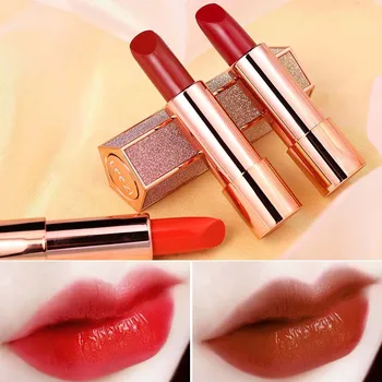 

LEEZI moisturizing lipstick shiny starry sky sexy red pumpkin lip pencil waterproof long lasting shimmer matte lipstick LZ001