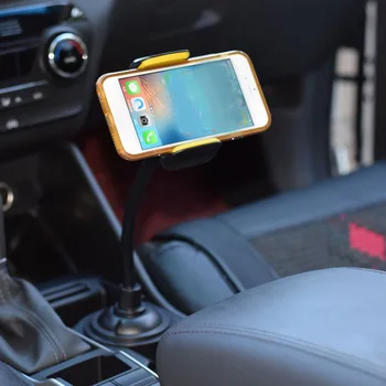 

Car Cup Holder Phone Mount Universal Long Soft Flexible Gooseneck 360-degree Rotatable Bracket for iPhone Huawei