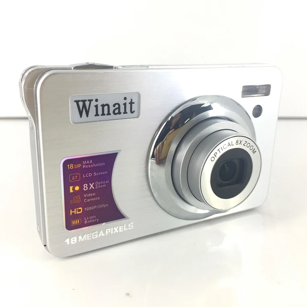 Winait популярная DC-530A цифровая камера с max18mp, sd-картой до 32 Гб, перезаряжаемая литиевая батарея