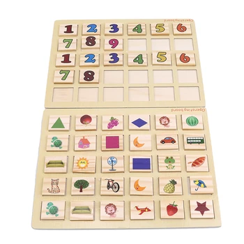 

1Set multi-function Toy Right Brain Memory Game Training Board Wooden Puzzle Teaching Aid