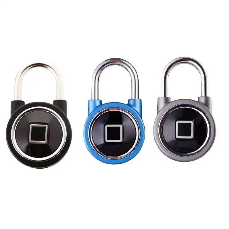 

PHUQY Anti-Theft iOS Android APP control door cabinet padlock WaterproofKeyless portable Bluetooth smart Fingerprint padlock