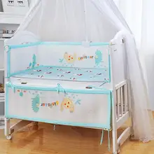 Ограждение для детской кроватки, 3D дышащее ограждение для детской кроватки, ограждение для кроватки для новорожденных