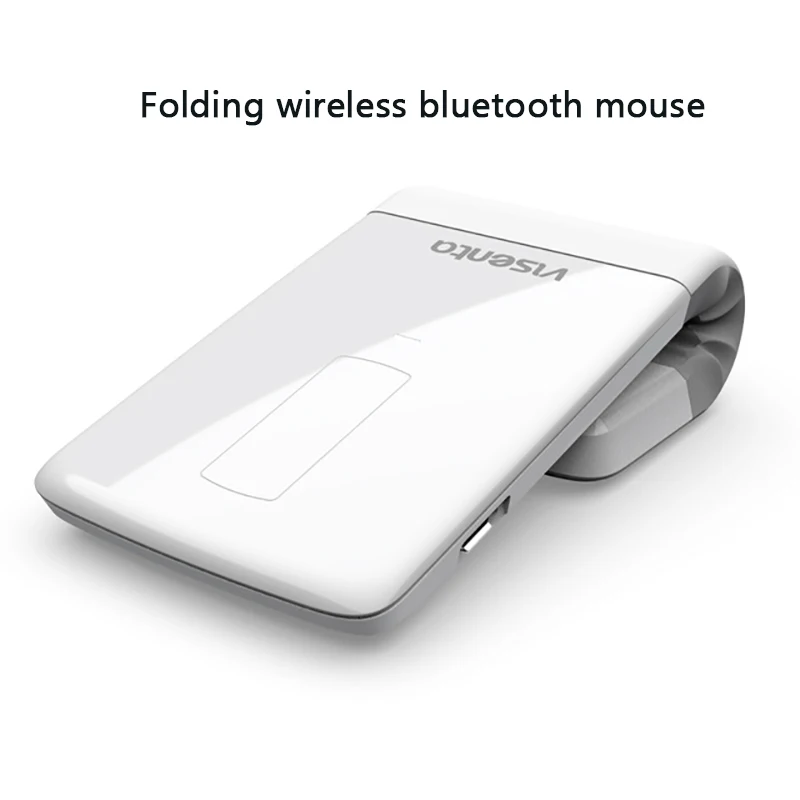 Новинка 2000 точек/дюйм мини Bluetooth беспроводная мышь тонкий и складной светильник