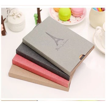 

2016 New Brand Hot Sale Stationery Eiffel Tower A 5 Eco-friendly Paper Photo Album Corner Posts Friends Birthday Gift