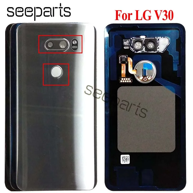 Для LG V30 задняя крышка батарейного отсека Дверь заднее стекло Корпус чехол для LG V30 H930DS VS996 крышка батареи+ заменитель инструментов части