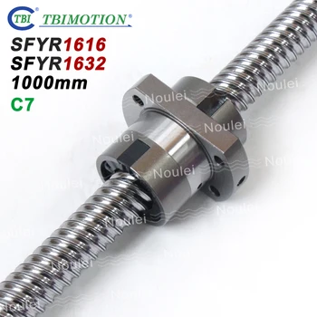 

TBI Motion 1616 1632 1000mm Ball Screw 16mm lead with CNC High Speed Ballscrew Nut SFYR1616 SFYR1632 SFE1616