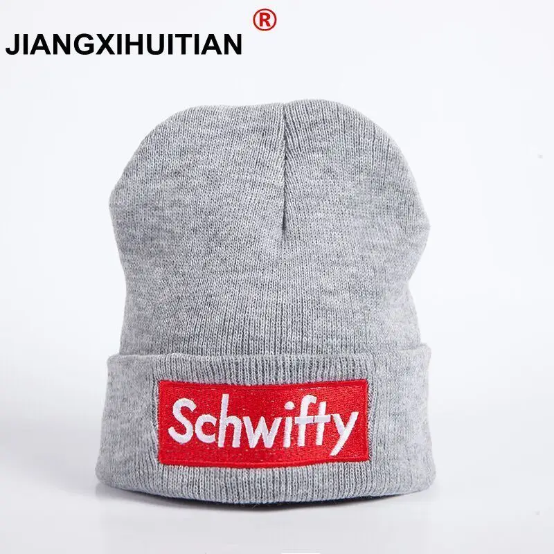 

Schwifty Winter Knitted Hats Rick And Morty Classical Language Get Schwifty Very Cool Beanie Skiing knit Hats Warm Skullies