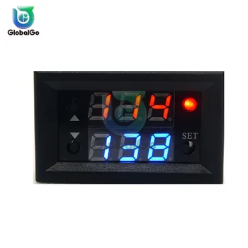 

10pcs/Lot 12V Dual Display Digital Time Relay Delay Red Blue LED Digital Display Cycle Time Timer Delay Switch Circuit
