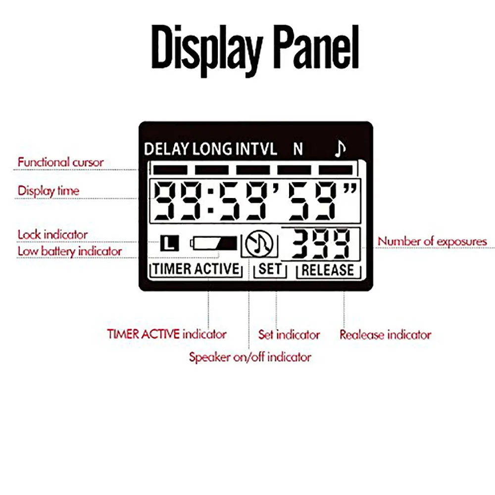 Sidande 2,4G Беспроводной затвора Беспроводной дистанционный пульт с LCD Таймер Пульт дистанционного управления Управление спуском фотографического затвора для цифровой зеркальной камеры Canon Nikon samsung sony и т. д