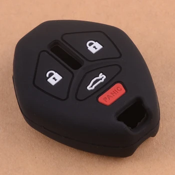 

beler 4 Buttons Silicone Remote Uncut Blade Key Shell Case Fob fit for Mitsubishi Galant Lancer Outlander Endeavor ASX Eclipse