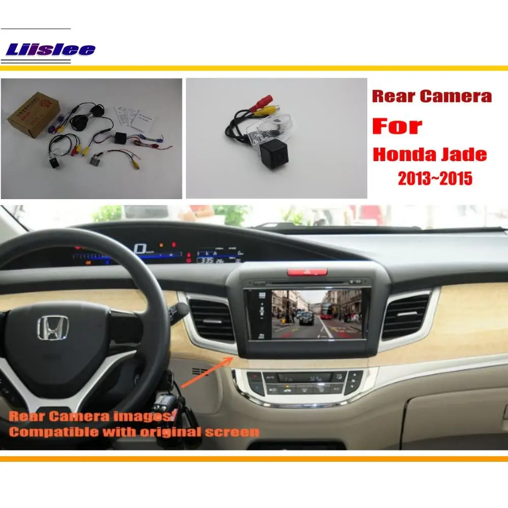 Liislee Автомобильная камера заднего вида/резервная вида наборы для Honda Jade 2013 ~ 2015/RCA и