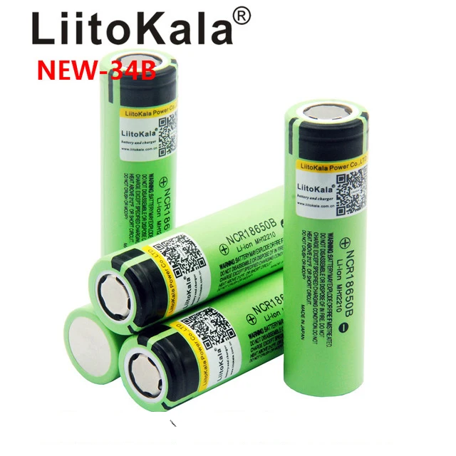 NEW liitokala original NCR18650B 3.7V 3400 mah 18650 3400mah 34B rechargeable lithium battery