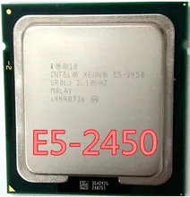 Процессор Intel Xeon E5 2450 SR0LJ, 2,1 ГГц, 8 ядер, 20 м, LGA1356, процессор для процессоров с процессором, E5-2450