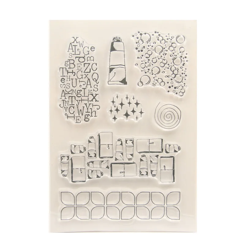 

KLJUYP Clear Stamps Scrapbook Paper Craft Clear stamp scrapbooking 03228