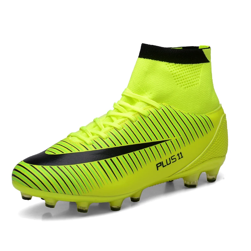 Socone плюс размер длинный шип FG мужские бутсы спортивные тренировочные кроссовки Профессиональная футбольная обувь chuteira futebol