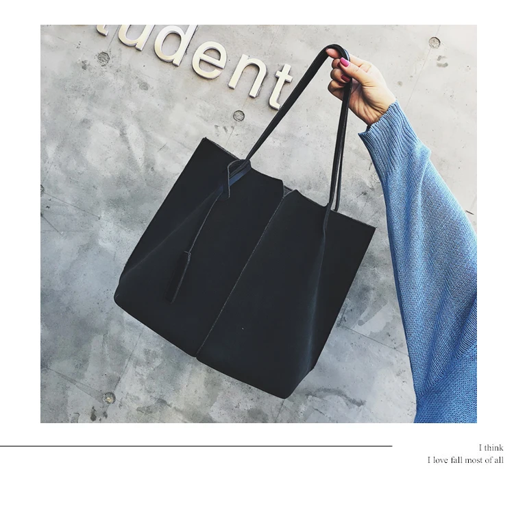 Женская сумка через плечо, сумка для покупок с двумя ремешками, модная школьная Повседневная сумка, простая вместительная сумка с пряжкой, дизайнерская брендовая сумка