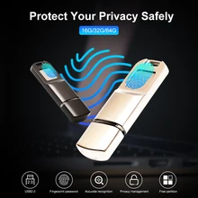 Arealer USB2.0 di Impronte Digitali di Crittografia USB Flash Disk U Disk Criptato di Memoria di Design In Metallo per le Imprese/Personale di Sicurezza Dei Dati
